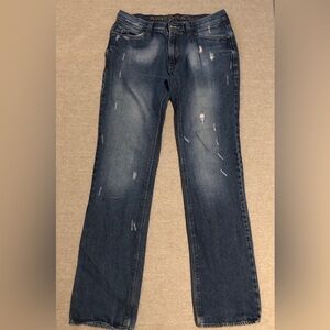 Arizona Mens Skinny Jean Straight Leg Distressed 32x34